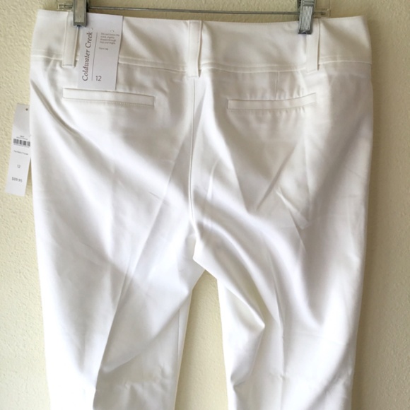 NEW! Coldwater Creek Metro Trousers White Size 12 - Picture 4 of 9